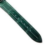 Shop Authentic Gucci Grip Quartz Silver Dial Green Leather Strap Watch For Women - YA157404 - Luxxuri