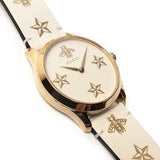  Shop Authentic Gucci G Timeless White Dial White Leather Strap Watch For Women - YA1264096 - Luxxuri