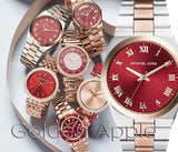  Shop Authentic Michael Kors Channing Quartz Red Dial Two Tone Steel Strap Watch For Women - MK6114 - Luxxuri