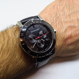  Shop Authentic Burberry The City Black Dial Black Leather Strap Watch for Men - BU9382 - Luxxuri