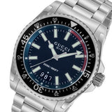  Shop Authentic Gucci Dive Quartz Black Dial Silver Steel Strap Watch For Men - YA136212 - Luxxuri