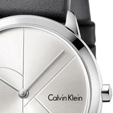  Shop Authentic Calvin Klein Minimal Black Dial Black Leather Strap Watch for Men - K3M211C3 - Luxxuri