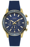  Shop Authentic Guess Fuel Chronograph Blue Dial Blue Rubber Strap Watch for Men - W0802G2 - Luxxuri