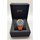  Shop Authentic Hugo Boss Energy Chronograph Quartz Black Dial Orange Rubber Strap Watch For Men - 1513970 - Luxxuri