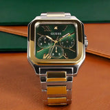  Shop Authentic Guess Dress Chronograph Multifunction Green Dial Two Tone Steel Strap Watch For Men - GW0631G1 - Luxxuri