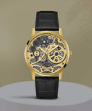  Shop Authentic Guess Gadget Gold Dial Black Leather Strap Watch for Men - GW0570G1 - Luxxuri