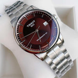  Shop Authentic Tissot Luxury Powermatic 80 Brown Dial Silver Steel Strap Watch For Men - T086.407.11.291.00 - Luxxuri