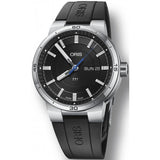  Shop Authentic Oris TT1 Day Date Black Dial Black Rubber Strap Watch for Men - 0173577524154-0742406FC - Luxxuri