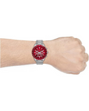  Shop Authentic Michael Kors Layton Chronograph Red Dial Silver Steel Strap Watch For Men - MK8822 - Luxxuri