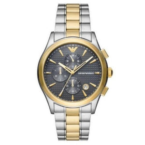  Shop Authentic Emporio Armani Paolo Chronograph Grey Dial Two Tone Steel Strap Watch For Men - AR11527 - Luxxuri