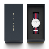  Shop Authentic Daniel Wellington Classic Oxford White Dial Two Tone NATO Strap Watch For Women - DW00100046 - Luxxuri