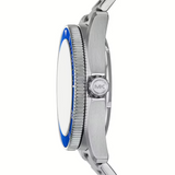  Shop Authentic Michael Kors Maritime Three-Hand Blue Dial Silver Steel Strap Watch for Men - MK9160 - Luxxuri