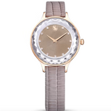  Shop Authentic Swarovski Octea Nova Beige Dial Grey Leather Strap Watch for Women - 5649999 - Luxxuri