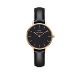  Shop Authentic Daniel Wellington Classic Petite Sheffield Black Dial Black Leather Strap Watch For Women - DW00100224 - Luxxuri