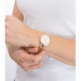  Shop Authentic Daniel Wellington Iconic Link White Dial Rose Gold Steel Strap Watch For Women - DW00100209 - Luxxuri