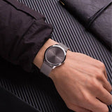  Shop Authentic Calvin Klein Minimal Grey Dial Silver Mesh Bracelet Watch for Men - K3M211Y3 - Luxxuri