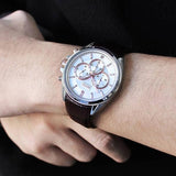 Shop Authentic Hugo Boss Driver Chronograph Silver Dial Brown Leather Strap Watch For Men - 1512881 - Luxxuri