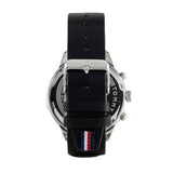  Shop Authentic Tommy Hilfiger Chase Chronograph Quartz Grey Dial Black Leather Strap Watch For Men - 1791488 - Luxxuri