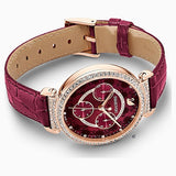  Shop Authentic Swarovski Spring Flower Chronograph Red Dial Red Leather Strap Watch for Women - 5598689 - Luxxuri