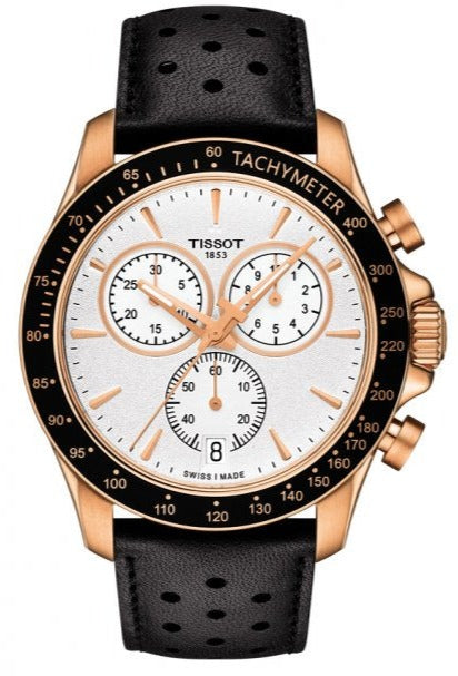  Shop Authentic Tissot V8 Quartz Chronograph White Dial Black Rubber Strap Watch For Men - T106.417.36.031.00 - Luxxuri