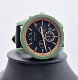  Shop Authentic Armani Exchange Outerbanks Chronograph Black Dial Black Silicone Strap Watch For Men - AX1348 - Luxxuri