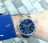  Shop Authentic Tissot T Sport Chrono XL Classic Blue Dial Silver Steel Strap Watch For Men - T116.617.11.047.01 - Luxxuri