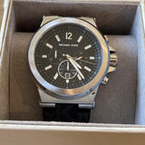  Shop Authentic Michael Kors Dylan Chronograph Black Dial Black Rubber Strap Watch For Men - MK8903 - Luxxuri