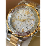  Shop Authentic Versace Greca Action Chronograph Quartz Silver Dial Two Tone Steel Strap Watch for Men - VE3J00522 - Luxxuri