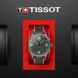  Shop Authentic Tissot T Sport Chrono XL Green Dial Brown Leather Strap Watch For Men - T116.617.36.097.00 - Luxxuri