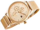  Shop Authentic Tommy Hilfiger Blake Chronograph Rose Gold Dial Rose Gold Mesh Bracelet Watch For Women - 1781907 - Luxxuri