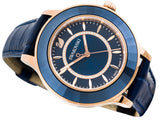  Shop Authentic Swarovski Octea Lux Blue Dial Blue Leather Strap Watch for Women - 5414413 - Luxxuri