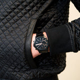  Shop Authentic Armani Exchange Chronograph Black Dial Black Steel Strap Watch For Men - AX2429 - Luxxuri