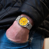  Shop Authentic Citizen Tsuyosa Automatic Yellow Dial Silver Steel Strap Watch for Men - NJ0150-81Z - Luxxuri