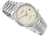 Shop Authentic Citizen Tsuyosa Automatic Oatmeal White Dial Silver Steel Strap Watch For Men - NJ0151-88W - Luxxuri