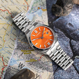  Shop Authentic Citizen Tsuyosa Automatic Orange Dial Silver Steel Strap Watch For Men - NJ0151-88Z - Luxxuri
