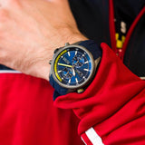  Shop Authentic Hugo Boss Globetrotter Blue Dial Blue Silicone Strap Watch for Men - 1513821 - Luxxuri