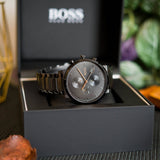  Shop Authentic Hugo Boss Integrity Black Dial Black Steel Strap Watch for Men - 1513780 - Luxxuri