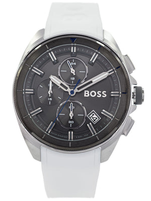  Shop Authentic Hugo Boss Volane Grey Dial White SIlicone Strap Watch for Men - 1513948 - Luxxuri