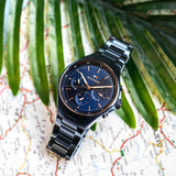  Shop Authentic Tommy Hilfiger Justin Chronograph Blue Dial Blue Steel Strap Watch For Men - 1792058 - Luxxuri