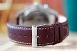 Shop Authentic Tommy Hilfiger Parker Chronograph Blue Dial Brown Leather Strap Watch For Men - 1791837 - Luxxuri