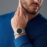  Shop Authentic Tissot PR 100 Chronograph Black Dial Silver Mesh Bracelet Watch For Men - T101.417.11.051.01 - Luxxuri