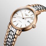  Shop Authentic Longines Presence 30mm Automatic Two Tone Watch for Women - L4.321.1.12.7 - Luxxuri