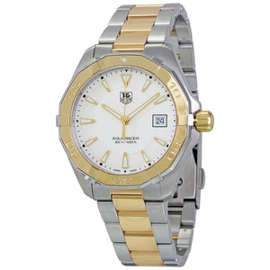  Shop Authentic Tag Heuer Aquaracer Quartz White Dial Two Tone Steel Strap Watch for Men - WAY1120.BB0930 - Luxxuri