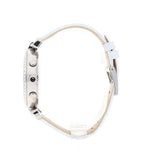  Shop Authentic Swarovski Era Journey Silver Dial White Leather Strap Watch for Women - 5295346 - Luxxuri