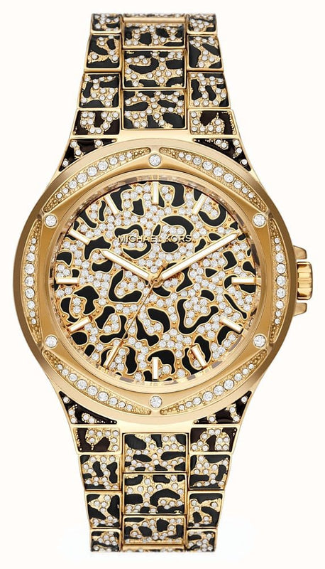  Shop Authentic Michael Kors Lennox Three Hand Crystals Gold Dial Two Tone Steel Strap Watch For Women - MK7284 - Luxxuri