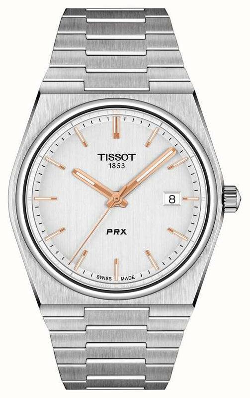  Shop Authentic Tissot PRX Quartz Silver Dial Silver Steel Strap Watch for Men - T137.410.11.031.00 - Luxxuri