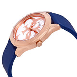  Shop Authentic Guess G Twist White Dial Blue Silicone Strap Watch For Women - W0911L6 - Luxxuri