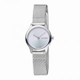  Shop Authentic Calvin Klein Minimal White Dial Silver Mesh Bracelet Watch for Women - K3M231Y6 - Luxxuri