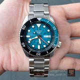  Shop Authentic Seiko 5 Sports SKX Skeleton Green Dial Silver Steel Strap Watch For Men - SRPJ45K1 - Luxxuri