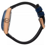  Shop Authentic Maserati Triconic Skeleton Black Dial Blue Leather Strap Watch For Men - R8821139001 - Luxxuri